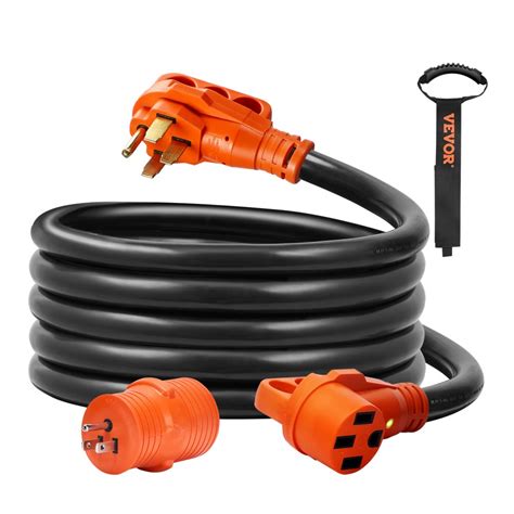 VEVOR 15 ft RV Extension Cord, 50 Amp, Heavy Duty STW RV Power Cord ...