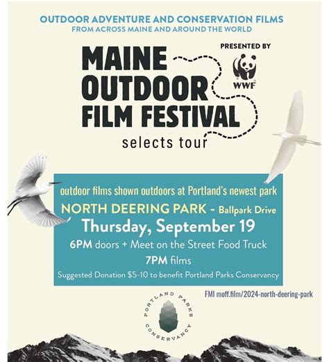 Don't miss the The Maine Outdoor Film Festival Thursday night, 9/19, at