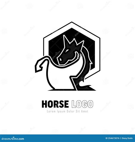 Horse head concept logo stock illustration. Illustration of sign - 254673076