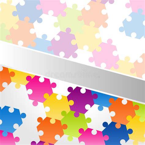 Abstract Background Vector Colorful Puzzle Royalty Free Stock Images