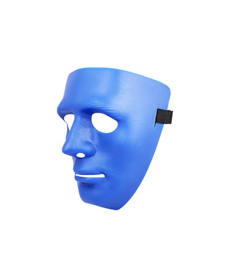 Royal Blue Full Face Plastic Mask – LookSharpStore