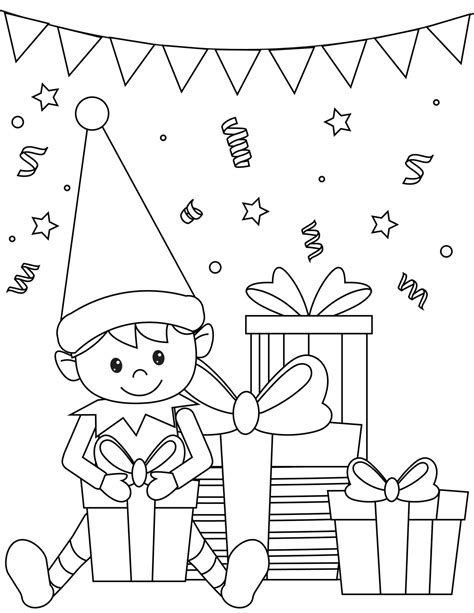 Elf Coloring Pages Learn To Coloring Christmas Elves Coloring Pages