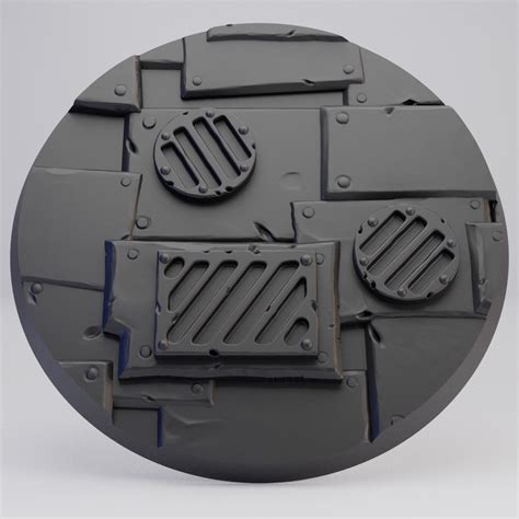 Hot Goblin 50mm メカニックベース C Alt ホットゴブリン製 ミニチュア用