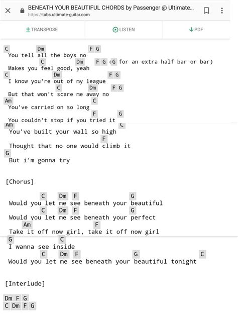 What Makes You Beautiful Chords