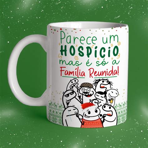 Caneca De Porcelana Flork Meme Natalino Feliz Natal Elo7