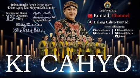 Live WAYANG KULIT KI CAHYO KUNTADI LAKON WAHYU MUSTIKA AJI YouTube