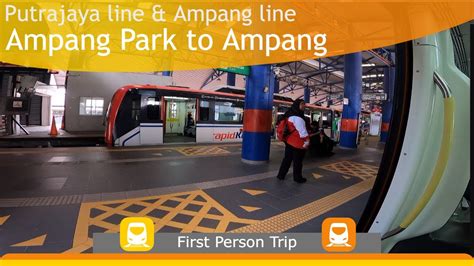 MRT LRT POV Ampang Park To Ampang YouTube