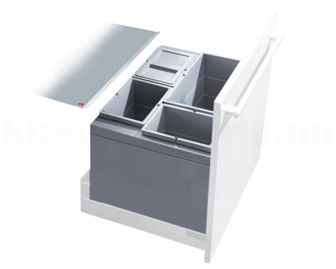 Hailo Einbaumülleimer, Hailo Abfallsammler 3631611 XT Inset Triple-XL ...