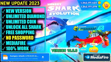 Update Hungry Shark Evolution Mod Apk 10 0 0 Latest Version 2023