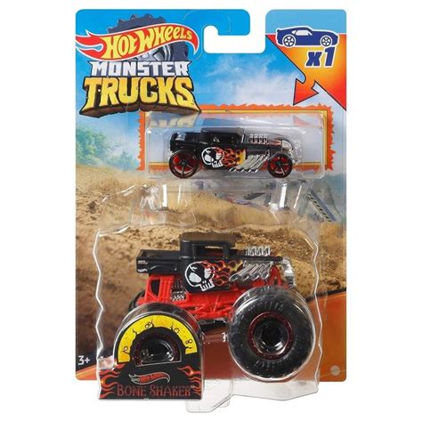 Hot Wheels Monster Truck Si Masinuta Metalica Bone Shaker Superheroes Toyszone Monster Trucks