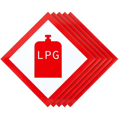 Buy Lpg Gas Sticker Gas Bottle Warning Sticker Campervan Safety Decal