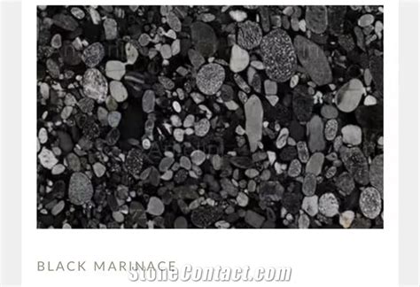 Black Marinace Granite Slabs Black Mosaic Granite From China