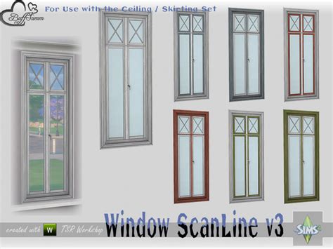 The Sims Resource Industry Windows Medium Wall 2x1 Full