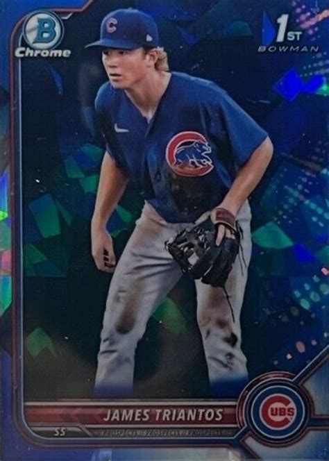 James Triantos 2022 Bowman Chrome Sapphire Edition BCP 208 Prospects