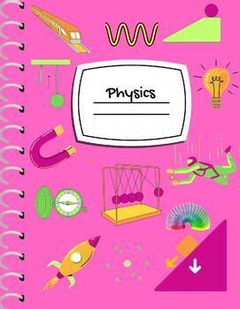 Digital Notebook Covers Physics By Dr B Science Tpt