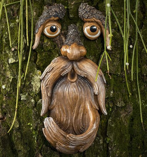 Tree Faces Decor Outdoor Tree Hugger Yard Art Garden