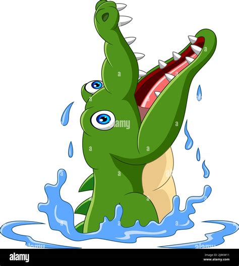 Crocodile Alligator Cartoon Character Head Hi Res Stock Photography And