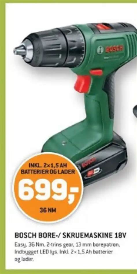 Bosch Bore Skruemaskine V Tilbud Hos Xl Byg