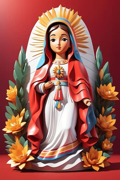 La Hermosa Virgen Mar A Nuestra Se Ora De Guadalupe Dise O De