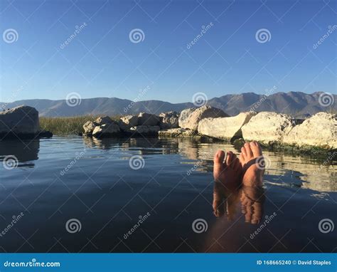 Relaxing Soak In Hot Springs Stock Photo Image Of Bubblegum Soaking