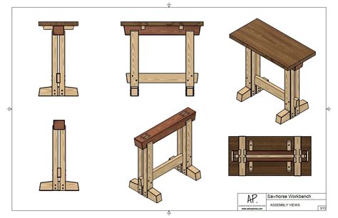 Sawhorse Workbench - Plans — Adrian Preda Woodworks