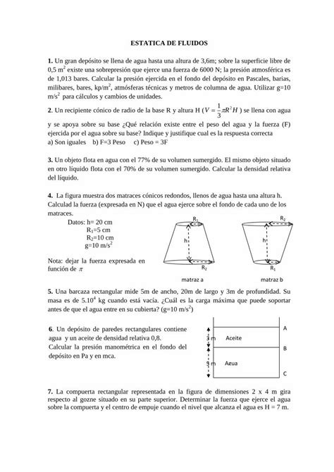 PDF ESTATICA DE FLUIDOS 1 Agronomaps Wdfiles Comagronomaps Wdfiles