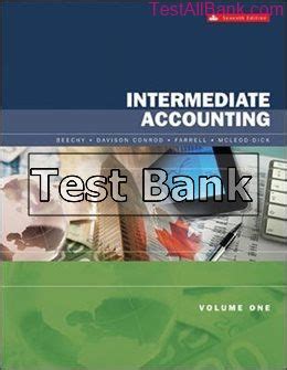 Intermediate Accounting Volume Th Edition Beechy Test Bank