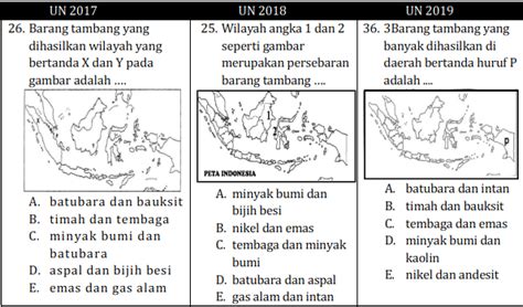 Soal Unbk Hots Geografi Sebaran Sumber Daya Guru Geografi