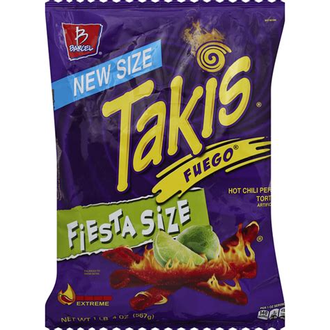 Takis Rolls Fuego Hot Chili Pepper Lime Tortilla Chips 20 Oz