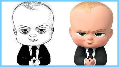 Boss Baby Drawing With Pencil