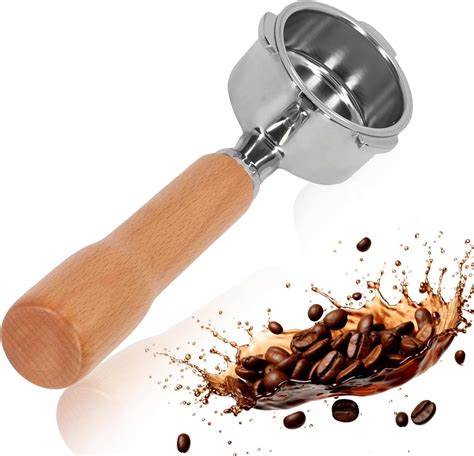 Amazon Hurrise Mm Bottomless Portafilter Ergonomic Handle Naked Filter Basket Ears