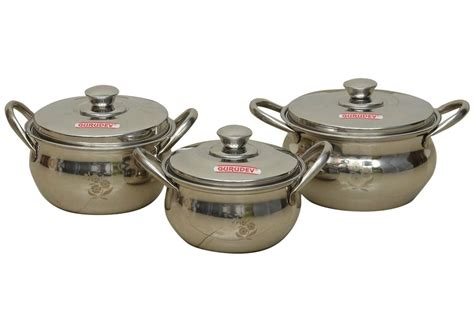 3 Pieces Gurudev Stainless Steel Handi Set For Home At 1000 Piece In