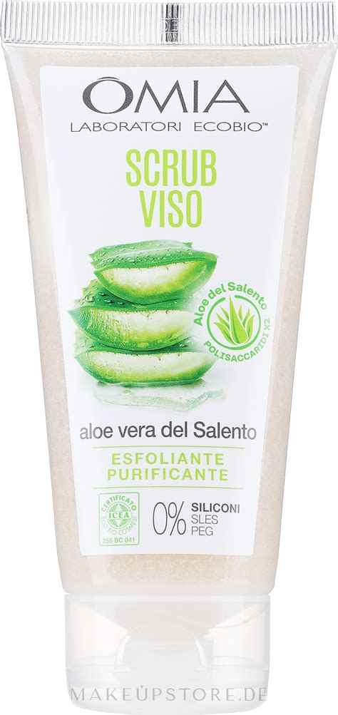 Gesichtspeeling Mit Aloe Vera Omia Labaratori Ecobio Aloe Vera Face