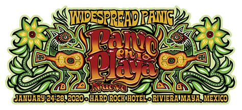 Widespread Panic Panic En La Playa Nueve 2020 Front Greeting Card By