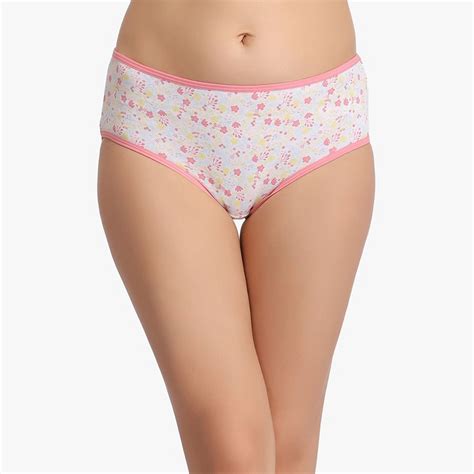 Buy Cotton Mid Waist Floral Print Hipster Panty Online India Best Prices Cod Clovia Pn1484r18