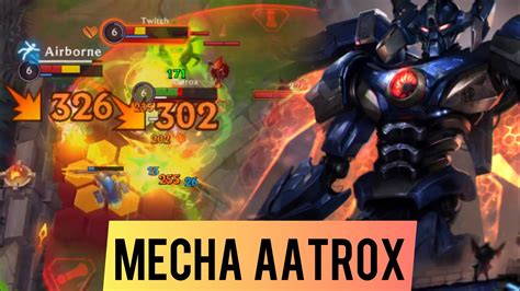 Wild Rift Mecha Aatrox Jungle Gameplay Best Aatrox Skin Youtube