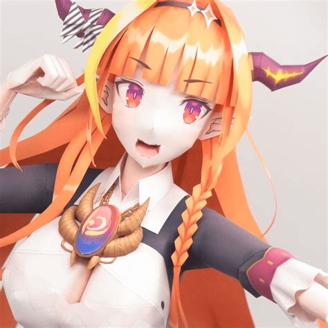 Hololive Kiryu Coco Inspira Una Fabulosa Figura De Papel No Oficial