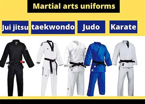 An overview types of martial arts uniforms