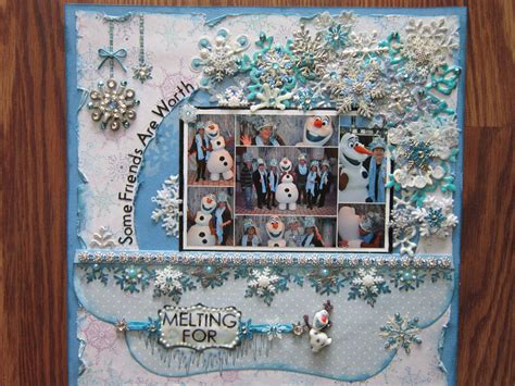 Frozen Fun With Olaf Disney Scrapbooking Layouts Disney Scrapbook