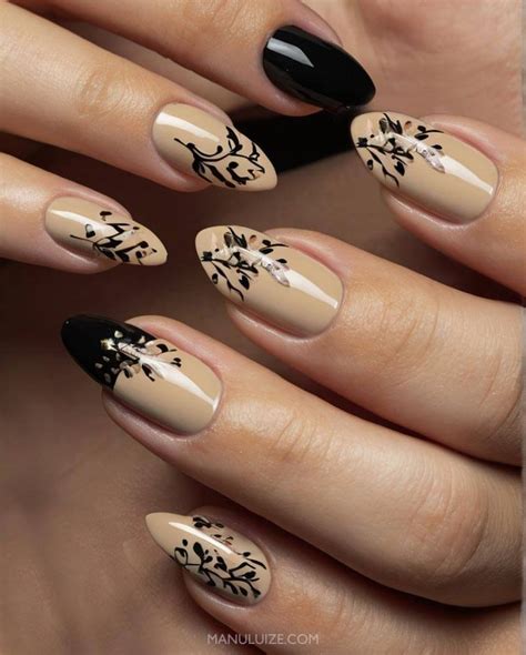 35 Gorgeous Black And Nude Nail Art Designs You Need To Try