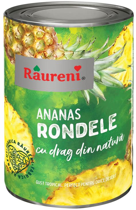 Raureni Compot De Ananas Bucati In Sirop