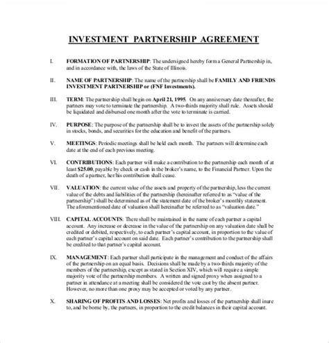 FREE 28 Investment Agreement Templates In PDF Google Docs Pages