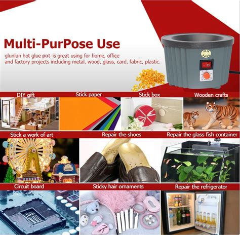 Glue Pot Wholesale Manufacturer W Power Efficient Glue Stove Temperature Adjustable Hot Melt