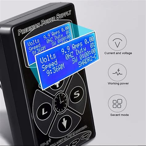 New Hp Digital Lcd Tattoo Power Supply Hurricane Rotary Tattoo