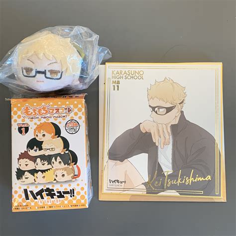 Haikyuu Tsukki Shikishi And Mochi Mochi Mascot Hobbies Toys