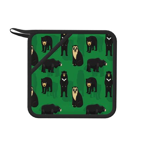 Pc Silicone Anti Hot Hot Pads Oven Mitts Heat Resistant Pot Holders With Pockets Non Slip Oven