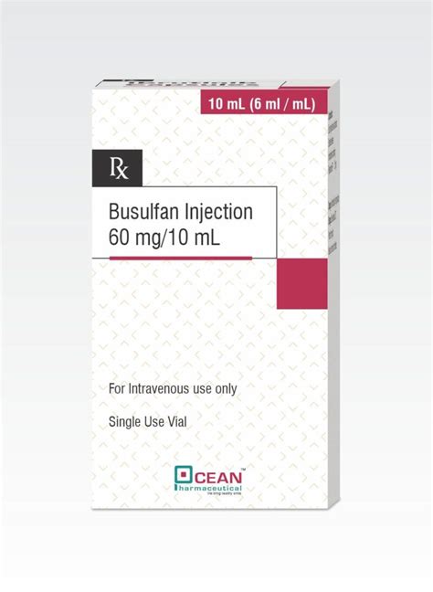 Busulfan Injection 60mg10ml Ocean Pharmaceutical