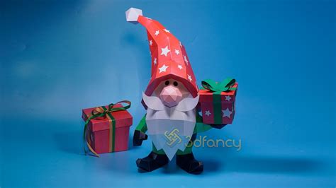 How To Make A Gnome Papercraft Diy Paper Gnomes For Christmas