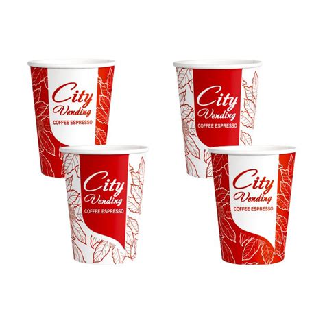 Картонени чаши Eco 7.5 оз. - 200 мл. - City Vending