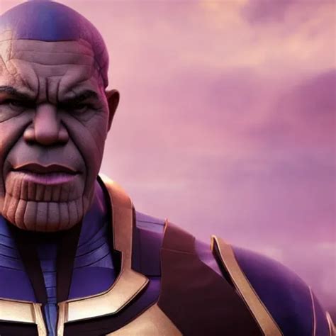 Barack Obama Cast As Thanos Still From Marvel Movie Stable